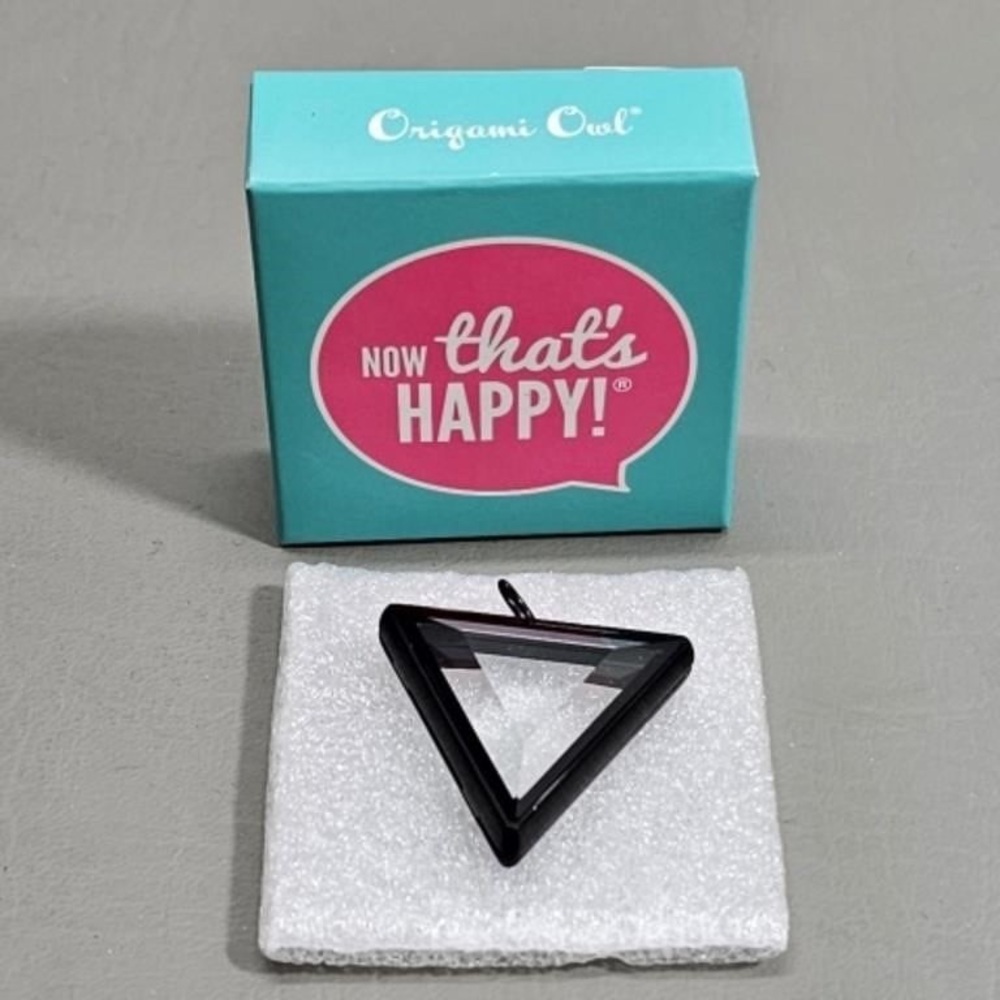 Origami Owl Mini Triangle Pendant